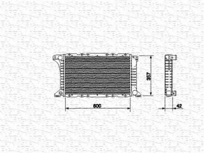 MAGNETI MARELLI 350213512000 -  Радиатор, охлаждение двигателя